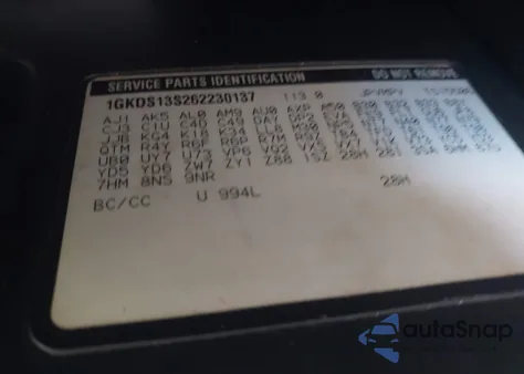 2006 GMC Envoy Sle z USA, uszkodzony, nr VIN 1GKDS13S262230137